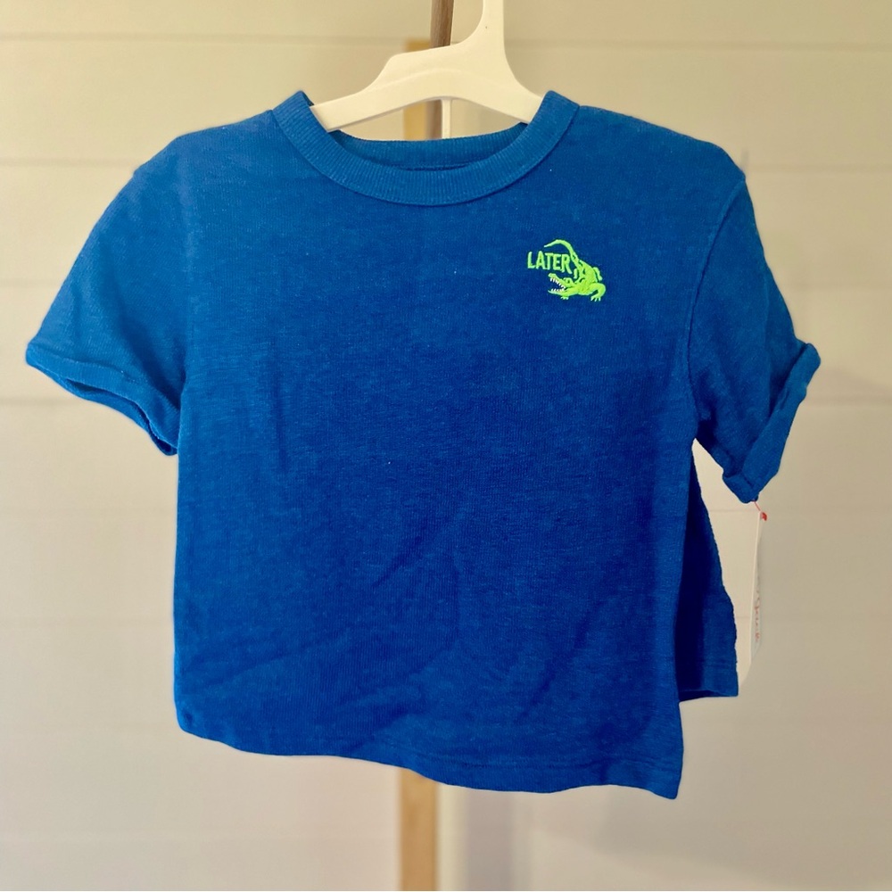 Toddler Boys‎ Short Sleeve French Terry Alligator Set